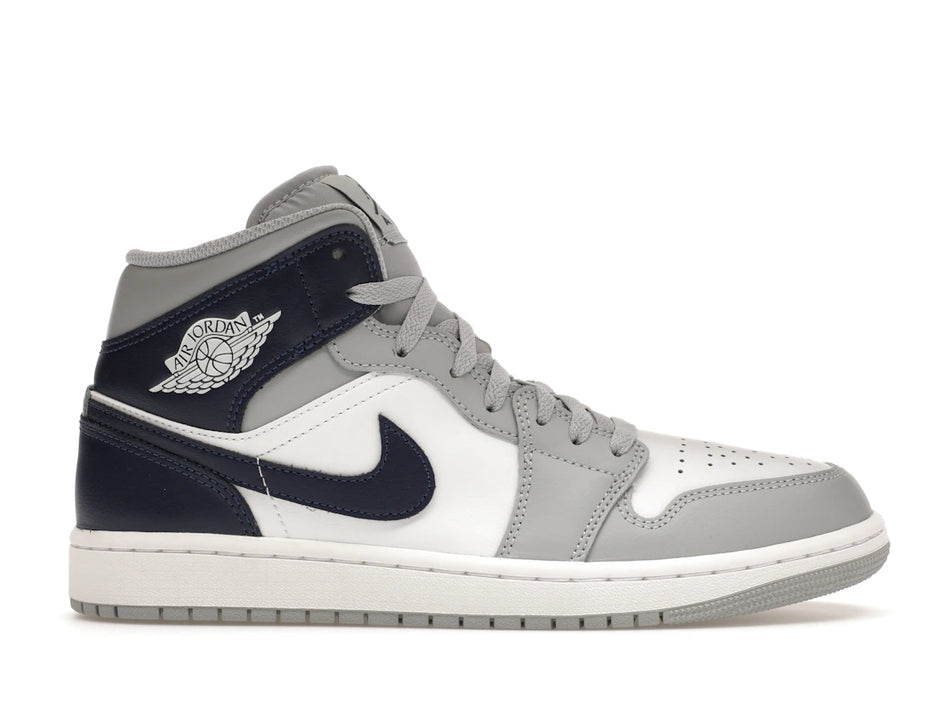 Jordan 1 Mid Wolf Grey Midnight Navy