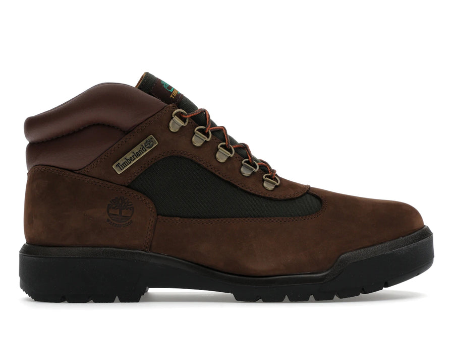 Bottes Timberland Field Boot mi-hautes à lacets imperméables couleur chocolat