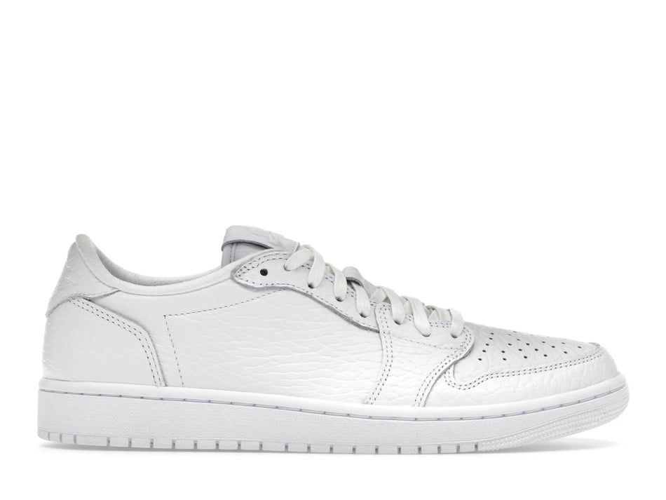 Jordan 1 Retro Low Swooshless Triple White (2025)