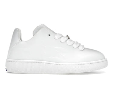 Burberry Leather Box Sneaker Debossed Equestrian Knight White