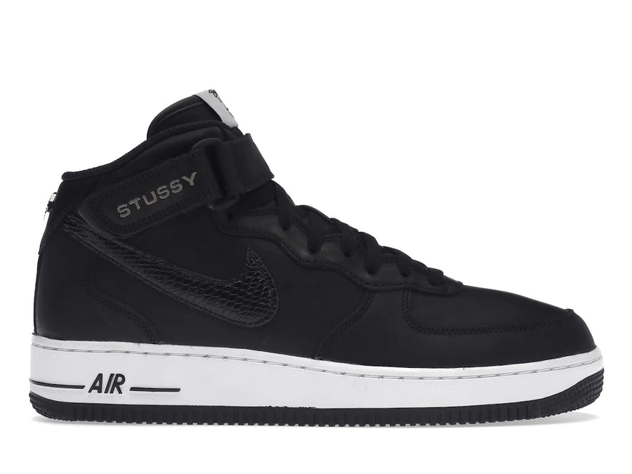 Nike Air Force 1 Mid Stussy Noir Blanc