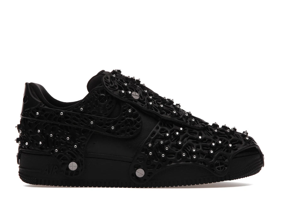Nike Air Force 1 Low Swarovski à cristaux rétroréfléchissants noirs (Femme)