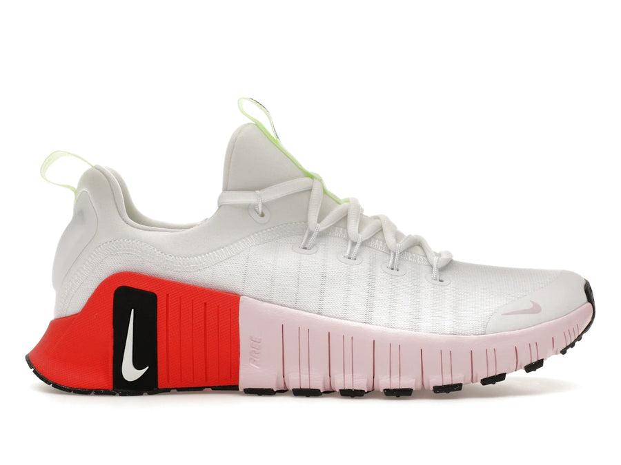 Nike Free Metcon 6 Blanc Volt Clair Rose Cramoisi Mousse (Femme)