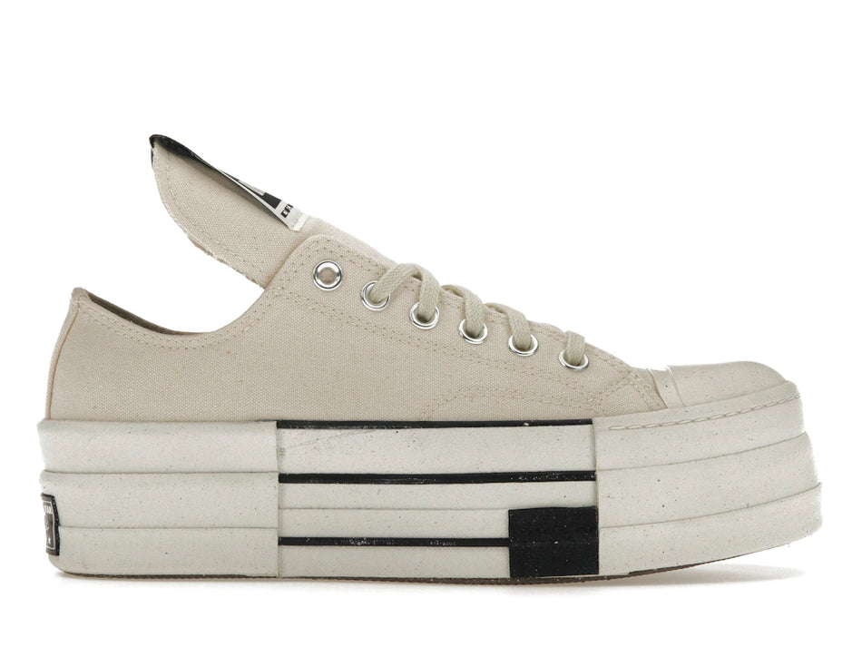 Converse DRKSHDW Chuck Taylor All Star DBL DRKSTAR Ox Rick Owens DRKSTAR Natural Ivory