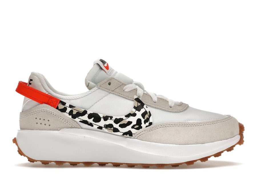 Nike Waffle Debut Blanc Équipe Orange Léopard (Femme)