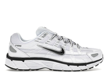 Nike P-6000 White Metallic Silver Black