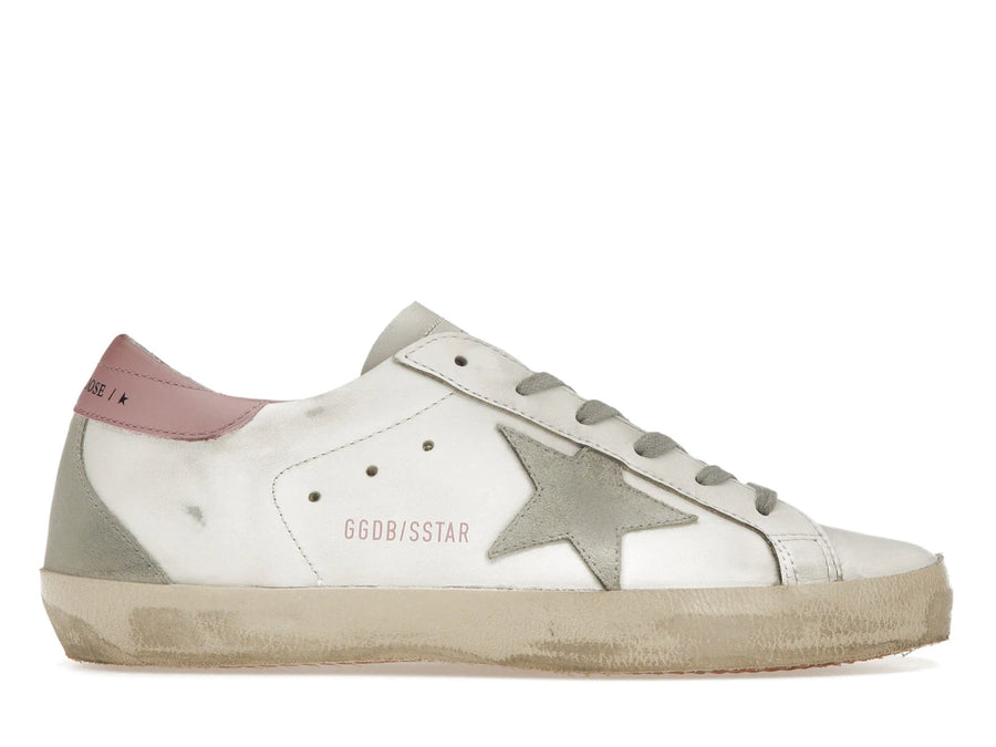 Golden Goose Super-Star Blanc Rose Clair (Femme)