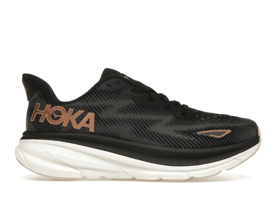 Hoka One One Clifton 9 Noir Or Rose (Femme)