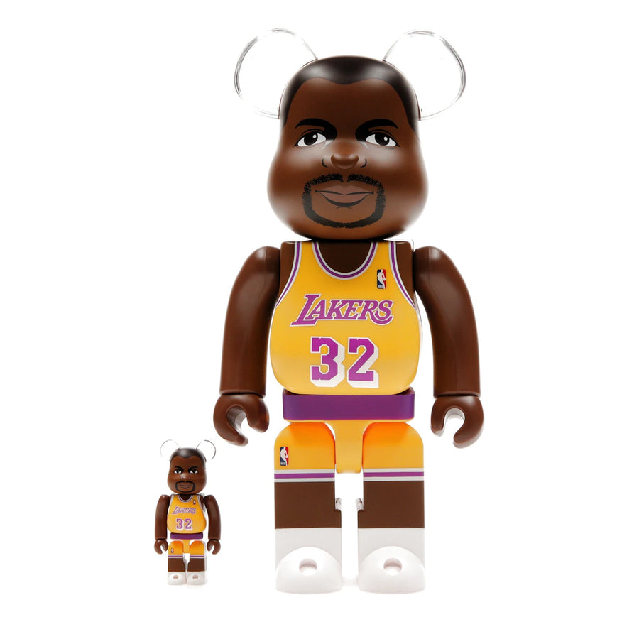 Bearbrick NBA Magic Johnson (Los Angeles Lakers) 100% & 400% Set