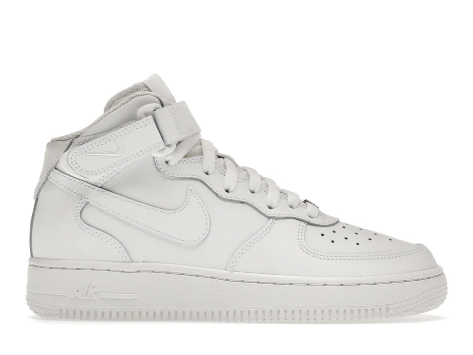Nike Air Force 1 Mid LE Triple White (GS)
