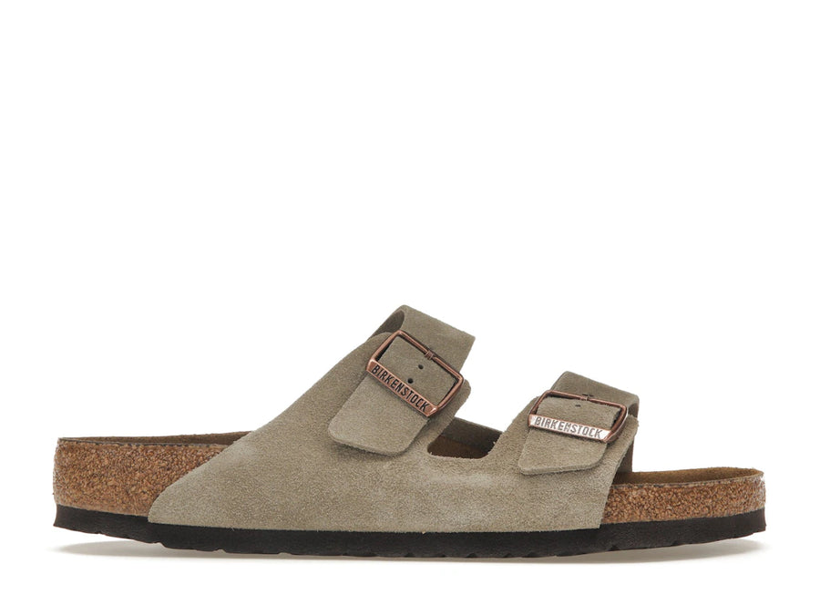 Birkenstock Arizona à semelle souple en daim taupe