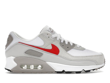 Nike Air Max 90 White College Grey Vast Grey University Red