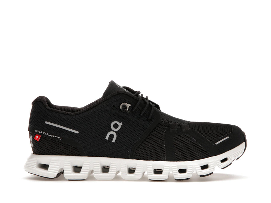 Chaussures de running Cloud 5 Noir et Blanc (Femme)