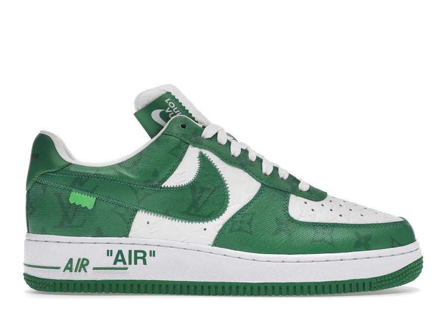 Louis Vuitton Nike Air Force 1 Low par Virgil Abloh Blanc Vert