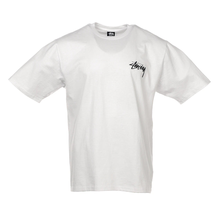 T-shirt Stussy Fuzzy Dice blanc