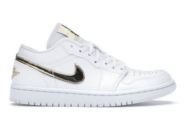 Jordan 1 Low White Metallic Gold (Women's)