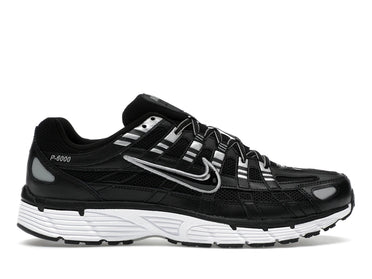 Nike P-6000 Black White Metallic Silver