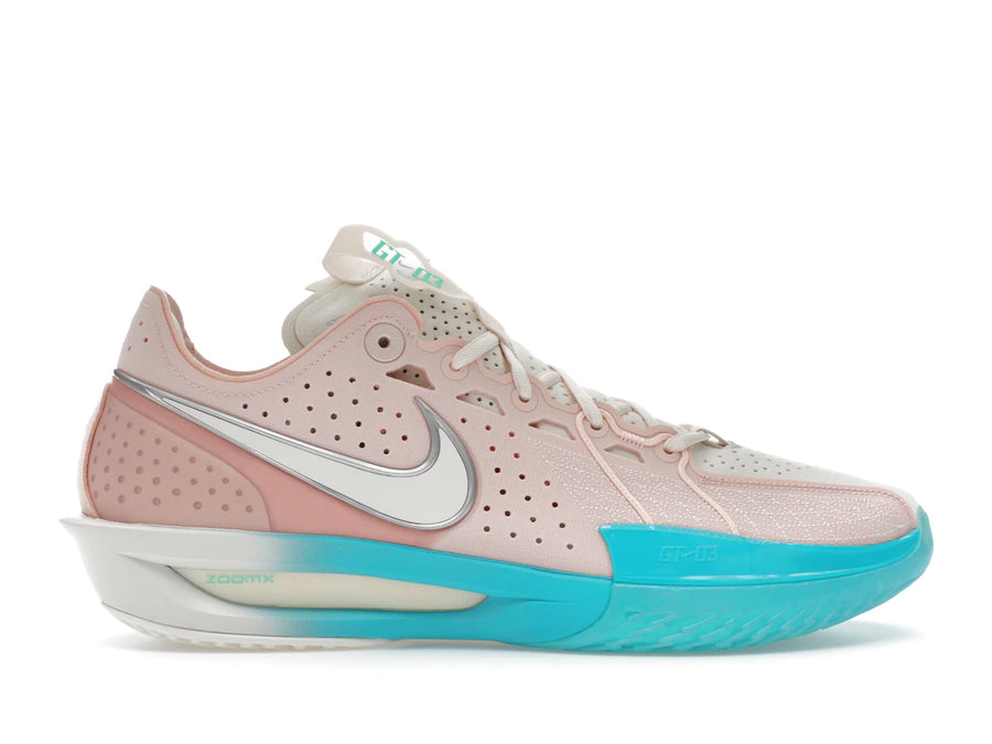 Nike Air Zoom GT Cut 3 Corail délavé Cactus poussiéreux Argent métallisé Craie