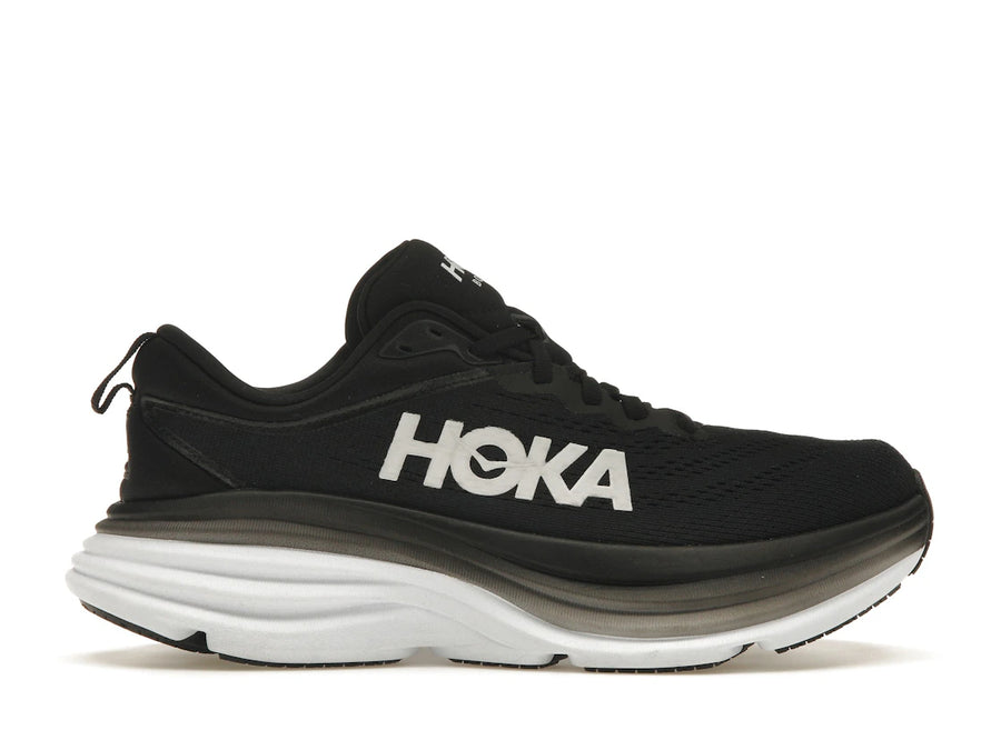 Hoka One One Bondi 8 Noir Blanc (Femme)