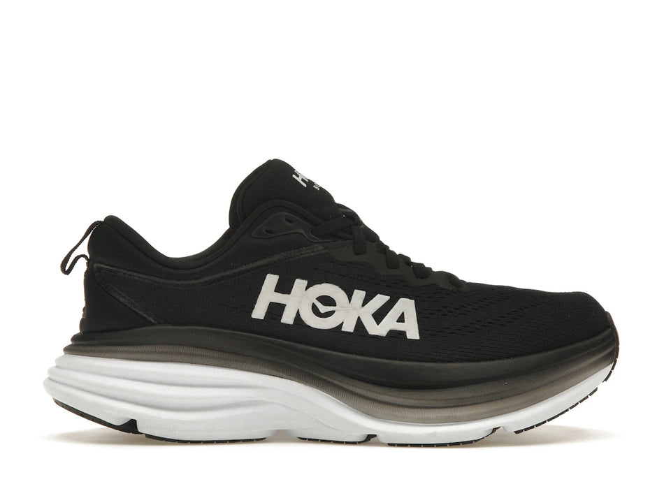 Hoka One One Bondi 8 Black White (Women's)