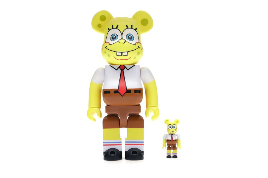 Bearbrick Spongebob 100% &amp; 400% Set Yellow
