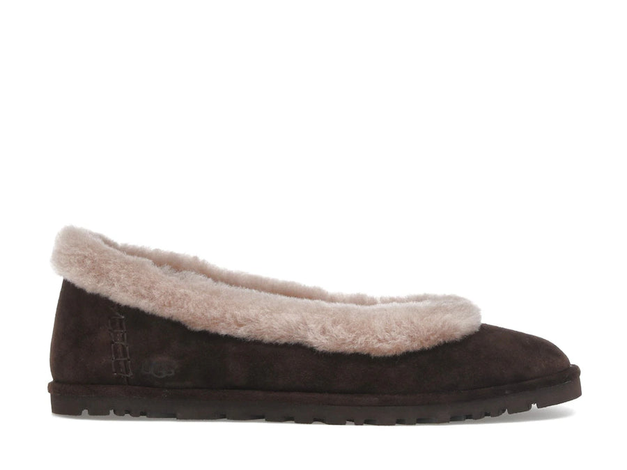 Ballerines UGG Zora couleur cacao (Femme)
