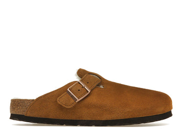 Birkenstock Boston Shearling Suede Leather Mink