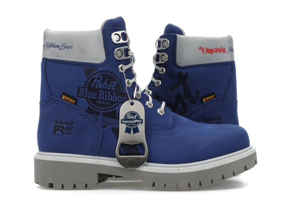 Bottes de travail Timberland PRO 6" à bout souple, en nubuck bleu Pabst Blue Ribbon