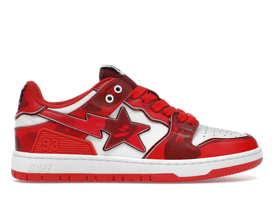 A Bathing Ape Bape SK8 Sta #1 M2 Red Camo