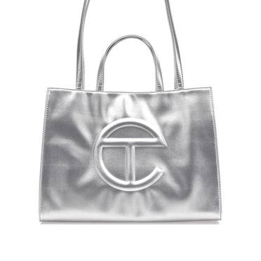 Telfar Shopping Bag Medium Silver