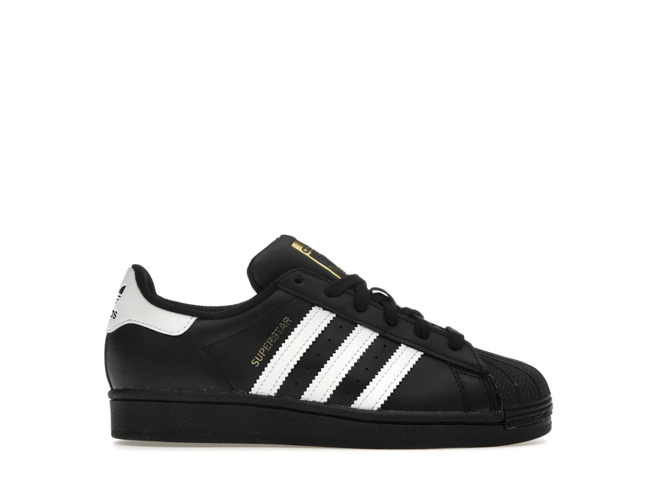 adidas Superstar Core Black Cloud White Gold (GS)