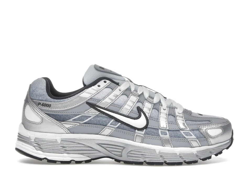 Nike P-6000 Metallic Silver Summit White-Wolf Grey