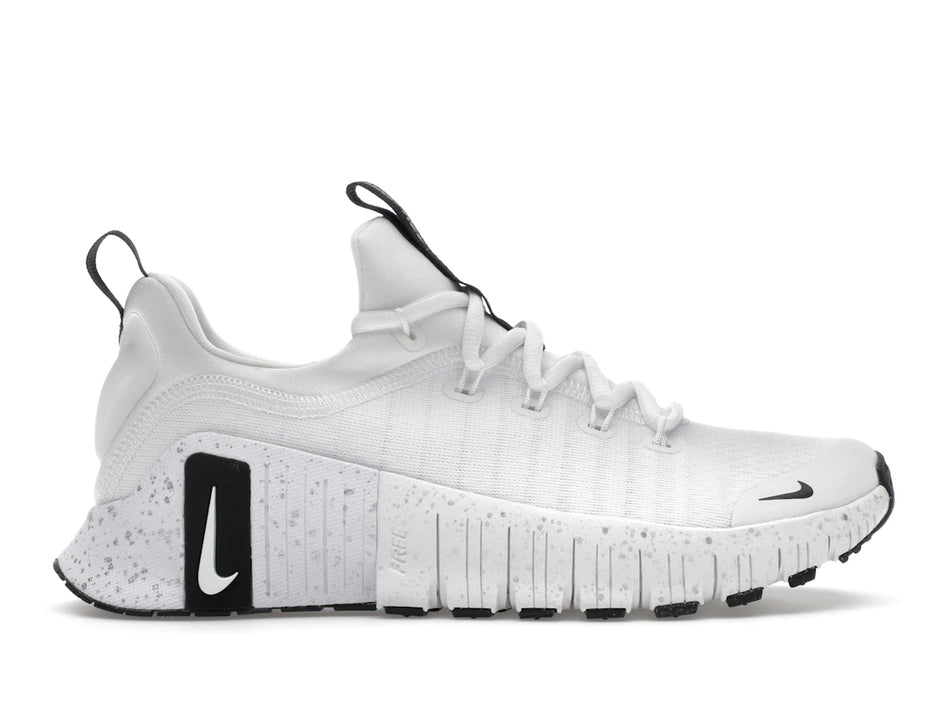 Nike Free Metcon 6 White Metallic Silver Light Smoke Grey Black (Women's)