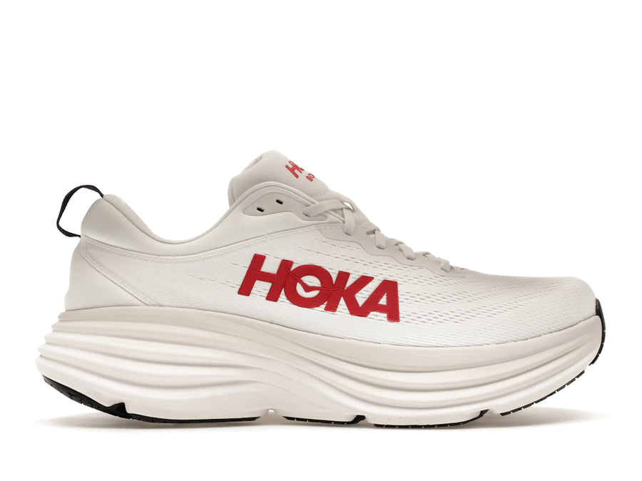 Hoka One One Bondi 8 Blanc Vermillon