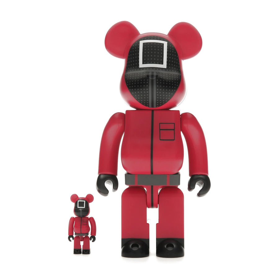 Bearbrick x Squid Game Guard (Carré) Set 100 % et 400 %