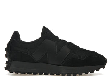 New Balance 327 Black White Tongue Logo