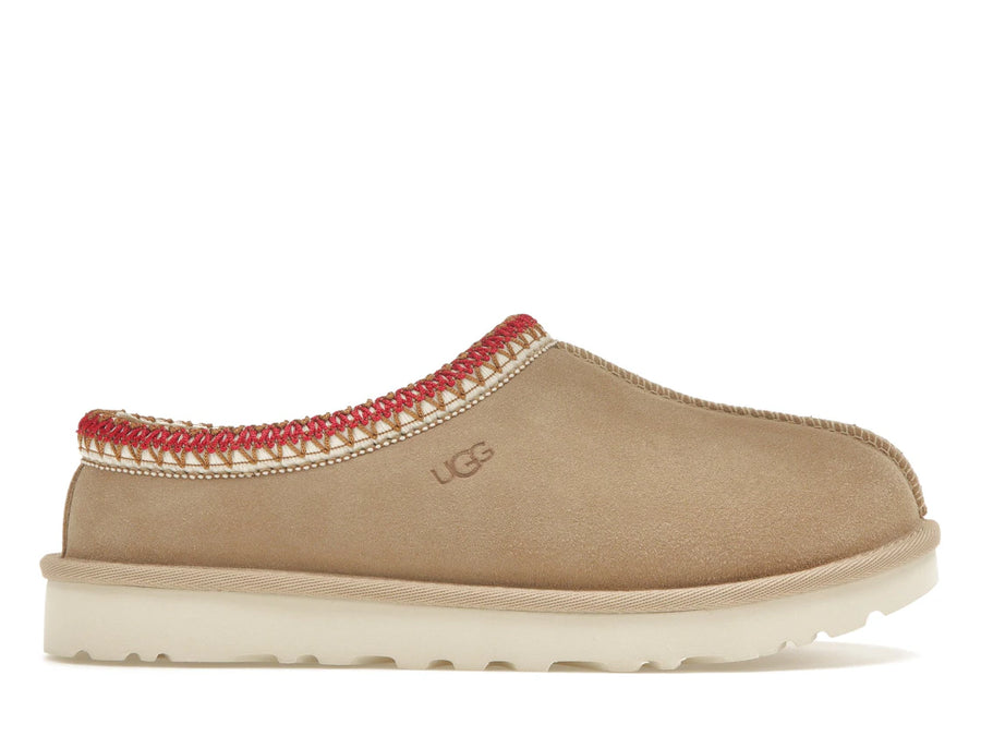 Pantoufles UGG Tasman couleur sable cerise foncé (Femme)