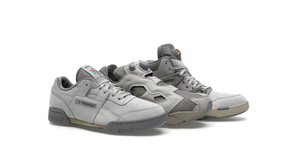 Reebok Workout Plus, Reebok Pump Omni Zone II & Reebok Instapump Fury 94 PlayStation 30th Anniversary Stacking Box