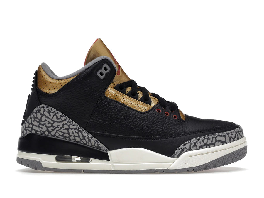 Jordan 3 Retro Noir Ciment Or (Femme)
