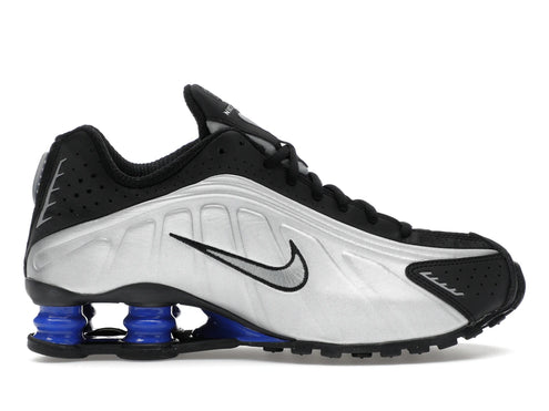 Nike Shox R4 Metallic Silver Black Racer Blue (Women's)