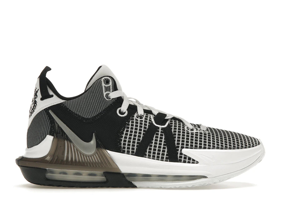 Nike LeBron Witness 7 Blanc Noir Argent Métallisé