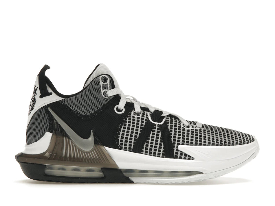 Nike LeBron Witness 7 White Black Metallic Silver