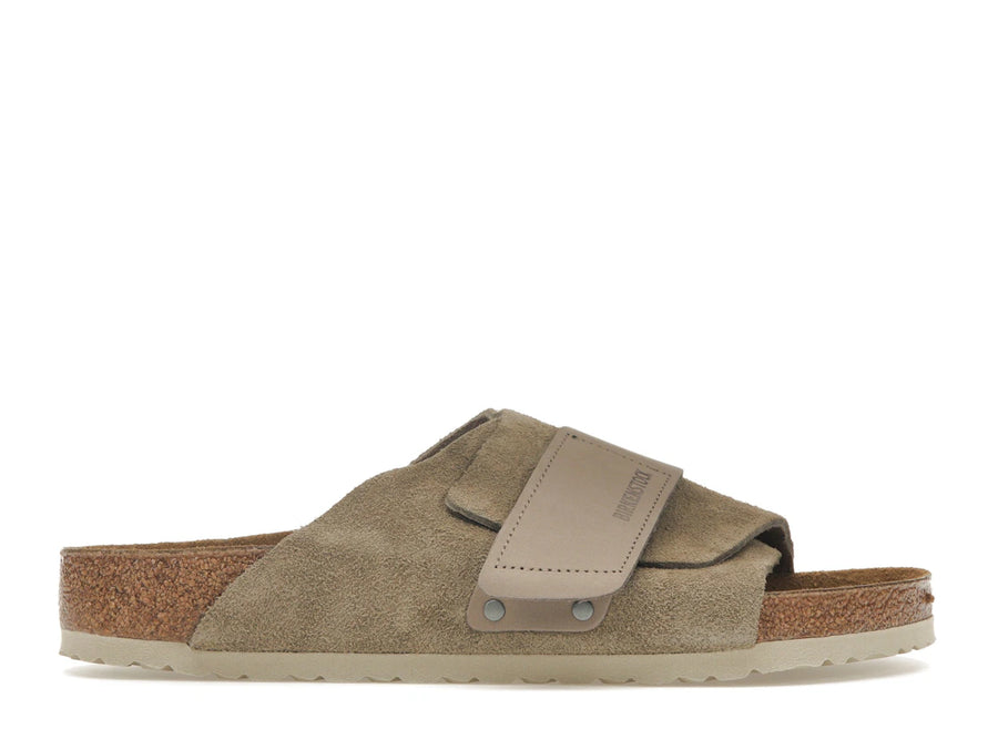 Birkenstock Kyoto en daim nubuck taupe