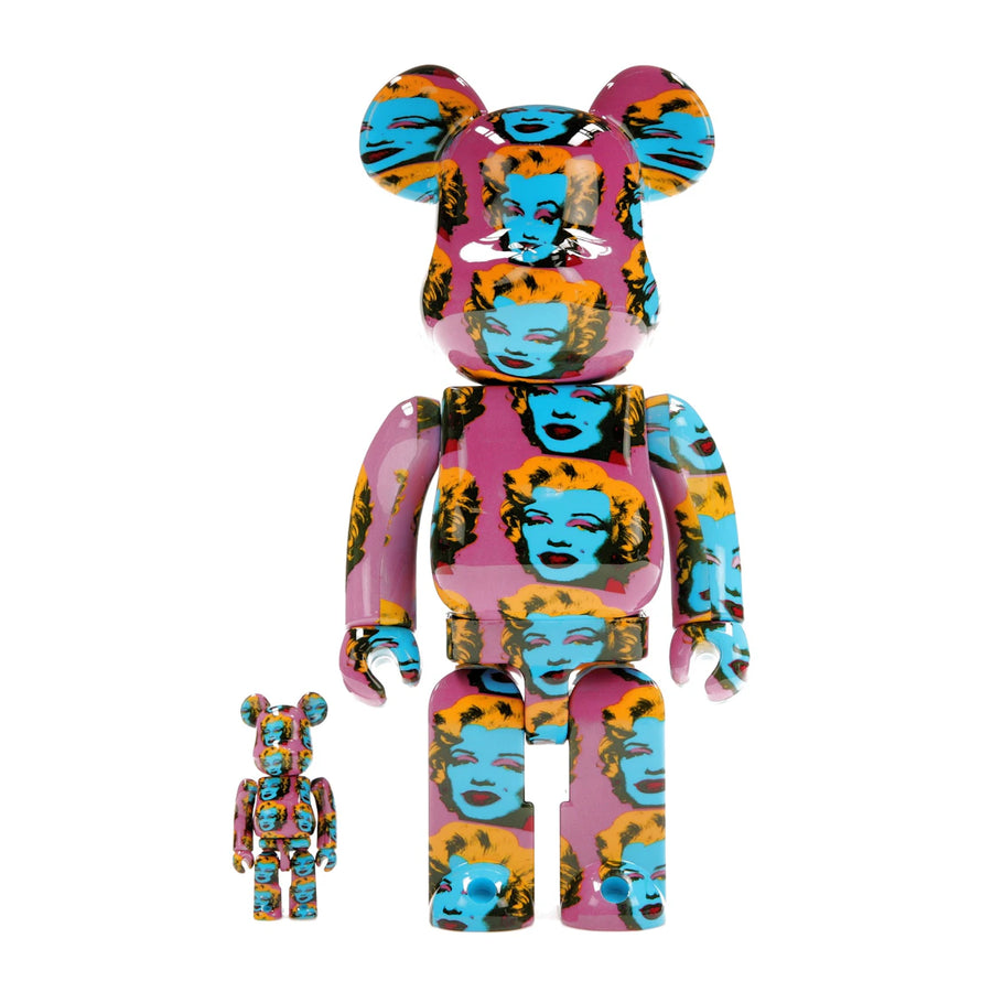 Bearbrick Andy Warhol Marilyn Monroe n° 2, coffret 100 % et 400 %