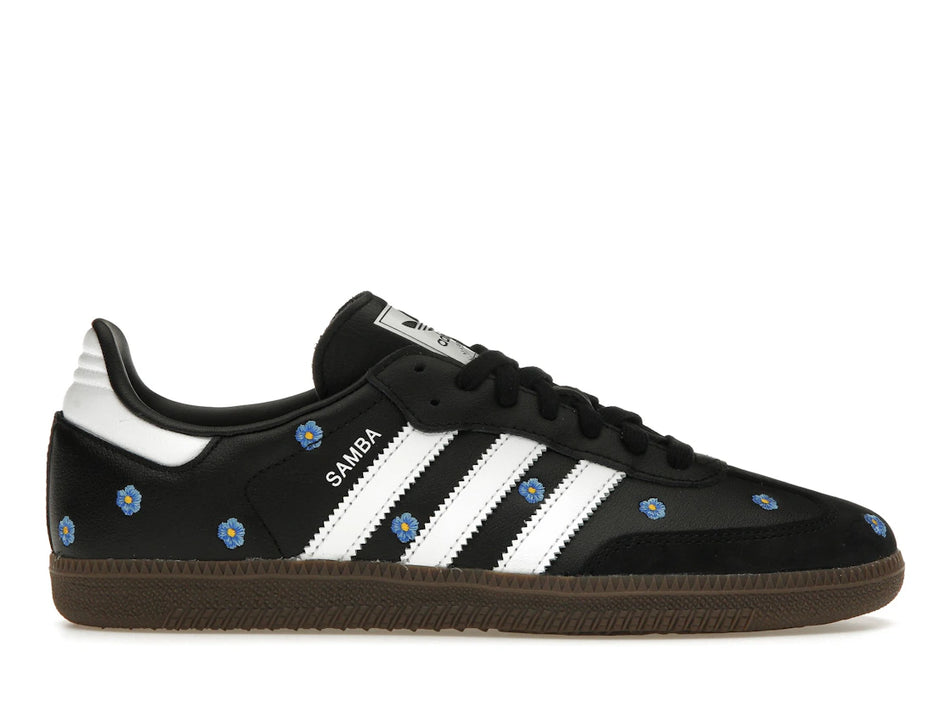 adidas Samba Light Blue Floral Core Black (Women's)