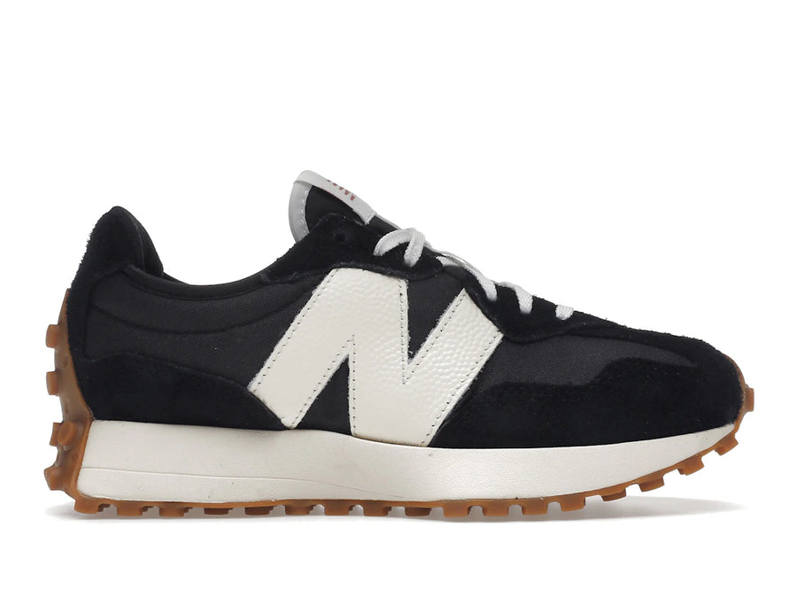 New Balance 327 Noir Blanc Gomme (Femme)