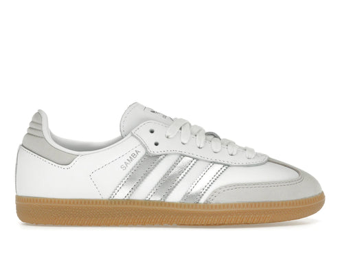 adidas Samba OG White Silver Metallic Grey (Women's)