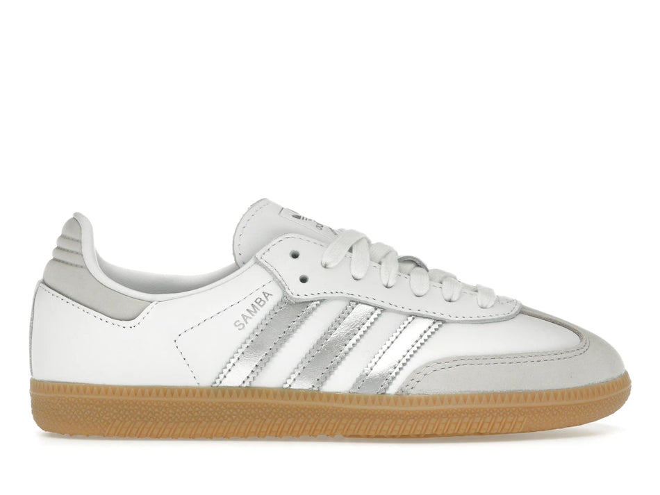 adidas Samba OG White Silver Metallic Grey (Women's)