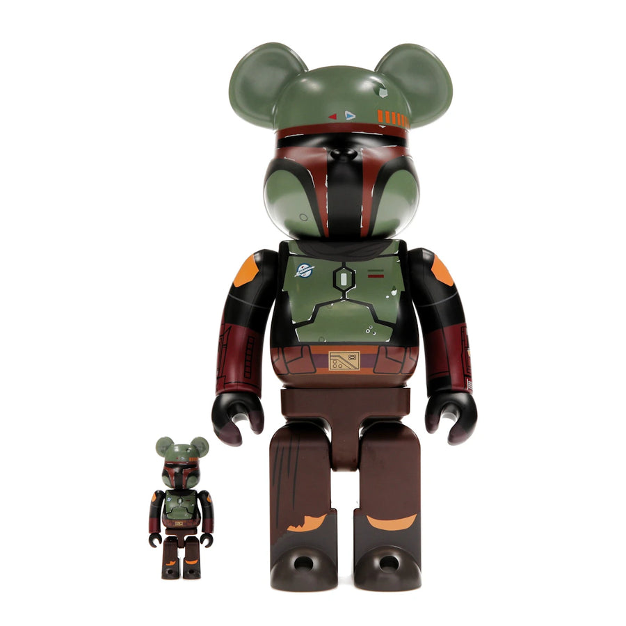 Bearbrick x Star Wars Boba Fett (Armure récupérée) - Set 100 % et 400 %