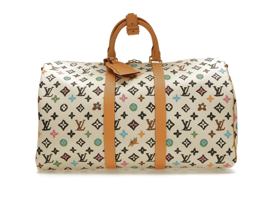 Sac de voyage Keepall Bandoulière 45 Vanille Craggy Monogram par Tyler, the Creator